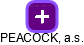 PEACOCK, a.s. - obrázek vizuálního zobrazení vztahů obchodního rejstříku