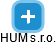 HUM s.r.o. - obrázek vizuálního zobrazení vztahů obchodního rejstříku