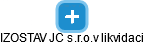 IZOSTAV JC s.r.o.v likvidaci - obrázek vizuálního zobrazení vztahů obchodního rejstříku