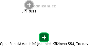 Společenství vlastníků jednotek Křižíkova 554, Trutnov - obrázek vizuálního zobrazení vztahů obchodního rejstříku