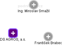 DS AGROS, a.s. - obrázek vizuálního zobrazení vztahů obchodního rejstříku