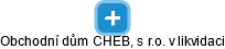 Obchodní dům CHEB, s r.o. v likvidaci - obrázek vizuálního zobrazení vztahů obchodního rejstříku
