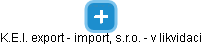 K.E.I. export - import, s.r.o. - v likvidaci - obrázek vizuálního zobrazení vztahů obchodního rejstříku