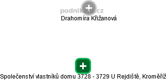 Společenství vlastníků domu 3728 - 3729 U Rejdiště, Kroměříž - obrázek vizuálního zobrazení vztahů obchodního rejstříku
