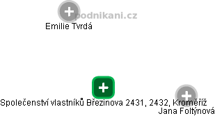 Společenství vlastníků Březinova 2431, 2432, Kroměříž - obrázek vizuálního zobrazení vztahů obchodního rejstříku