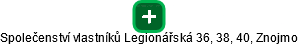 Společenství vlastníků Legionářská 36, 38, 40, Znojmo - obrázek vizuálního zobrazení vztahů obchodního rejstříku