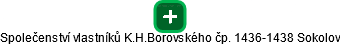 Společenství vlastníků K.H.Borovského čp. 1436-1438 Sokolov - obrázek vizuálního zobrazení vztahů obchodního rejstříku