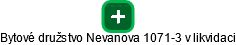 Bytové družstvo Nevanova 1071-3 v likvidaci - obrázek vizuálního zobrazení vztahů obchodního rejstříku