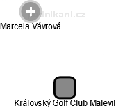 Královský Golf Club Malevil - obrázek vizuálního zobrazení vztahů obchodního rejstříku
