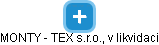MONTY - TEX s.r.o., v likvidaci - obrázek vizuálního zobrazení vztahů obchodního rejstříku