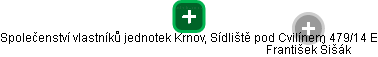 Společenství vlastníků jednotek Krnov, Sídliště pod Cvilínem 479/14 E - obrázek vizuálního zobrazení vztahů obchodního rejstříku