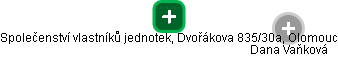 Společenství vlastníků jednotek, Dvořákova 835/30a, Olomouc - obrázek vizuálního zobrazení vztahů obchodního rejstříku