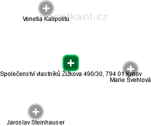 Společenství vlastníků Žižkova 490/30, 794 01 Krnov - obrázek vizuálního zobrazení vztahů obchodního rejstříku