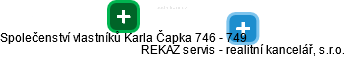 Společenství vlastníků Karla Čapka 746 - 749 - obrázek vizuálního zobrazení vztahů obchodního rejstříku