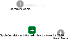 Společenství vlastníků jednotek Lískovecká 2870 - obrázek vizuálního zobrazení vztahů obchodního rejstříku