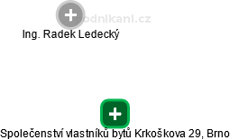 Společenství vlastníků bytů Krkoškova 29, Brno - obrázek vizuálního zobrazení vztahů obchodního rejstříku