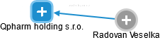 Qpharm holding s.r.o. - obrázek vizuálního zobrazení vztahů obchodního rejstříku