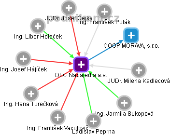 DLC Napajedla a.s. - obrázek vizuálního zobrazení vztahů obchodního rejstříku