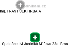 Společenství vlastníků Mášova 23a, Brno - obrázek vizuálního zobrazení vztahů obchodního rejstříku