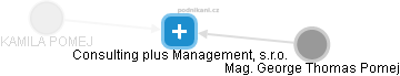 Consulting plus Management, s.r.o. - obrázek vizuálního zobrazení vztahů obchodního rejstříku