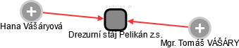 Drezurní stáj Pelikán z.s. - obrázek vizuálního zobrazení vztahů obchodního rejstříku