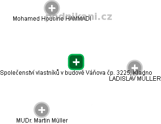 Společenství vlastníků v budově Váňova čp. 3225, Kladno - obrázek vizuálního zobrazení vztahů obchodního rejstříku