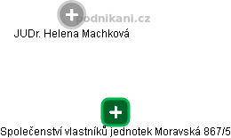 Společenství vlastníků jednotek Moravská 867/5 - obrázek vizuálního zobrazení vztahů obchodního rejstříku