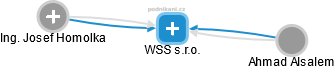 WSS s.r.o. - obrázek vizuálního zobrazení vztahů obchodního rejstříku