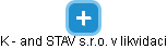 K - and STAV s.r.o. v likvidaci - obrázek vizuálního zobrazení vztahů obchodního rejstříku