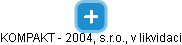 KOMPAKT - 2004, s.r.o., v likvidaci - obrázek vizuálního zobrazení vztahů obchodního rejstříku