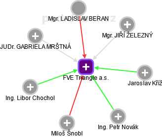 FVE Triangle a.s. - obrázek vizuálního zobrazení vztahů obchodního rejstříku