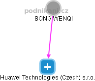 Huawei Technologies (Czech) s.r.o. - obrázek vizuálního zobrazení vztahů obchodního rejstříku