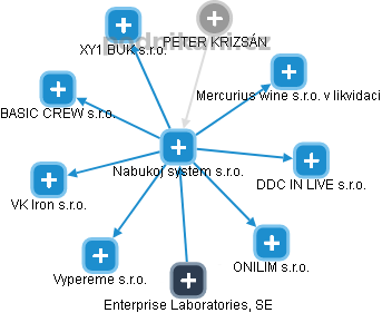 Nabukoj system s.r.o. - obrázek vizuálního zobrazení vztahů obchodního rejstříku