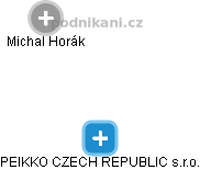PEIKKO CZECH REPUBLIC s.r.o. - obrázek vizuálního zobrazení vztahů obchodního rejstříku