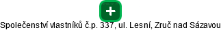 Společenství vlastníků č.p. 337, ul. Lesní, Zruč nad Sázavou - obrázek vizuálního zobrazení vztahů obchodního rejstříku