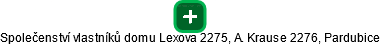 Společenství vlastníků domu Lexova 2275, A. Krause 2276, Pardubice - obrázek vizuálního zobrazení vztahů obchodního rejstříku