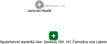 Společenství vlastníků Gen. Svobody 180, 181 Černožice nad Labem - obrázek vizuálního zobrazení vztahů obchodního rejstříku