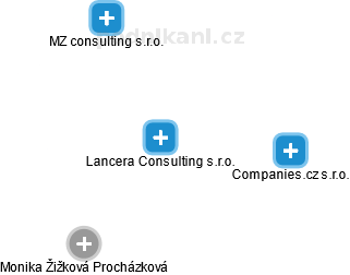 Lancera Consulting s.r.o. - obrázek vizuálního zobrazení vztahů obchodního rejstříku