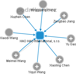 HAO HAO International, s.r.o. - obrázek vizuálního zobrazení vztahů obchodního rejstříku