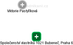 Společenství vlastníků 1021 Bubeneč, Praha 6 - obrázek vizuálního zobrazení vztahů obchodního rejstříku