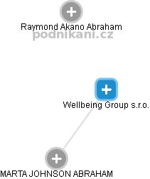 Wellbeing Group s.r.o. - obrázek vizuálního zobrazení vztahů obchodního rejstříku