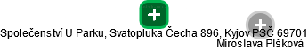Společenství U Parku, Svatopluka Čecha 896, Kyjov PSČ 69701 - obrázek vizuálního zobrazení vztahů obchodního rejstříku