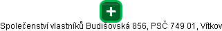 Společenství vlastníků Budišovská 856, PSČ 749 01, Vítkov - obrázek vizuálního zobrazení vztahů obchodního rejstříku