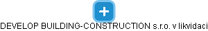 DEVELOP BUILDING-CONSTRUCTION s.r.o. v likvidaci - obrázek vizuálního zobrazení vztahů obchodního rejstříku