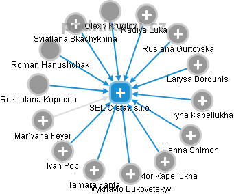 SELIC stav. s.r.o. - obrázek vizuálního zobrazení vztahů obchodního rejstříku