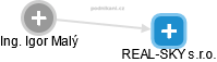 REAL-SKY s.r.o. - obrázek vizuálního zobrazení vztahů obchodního rejstříku