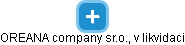 OREANA company sr.o., v likvidaci - obrázek vizuálního zobrazení vztahů obchodního rejstříku