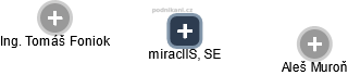 miraclIS, SE - obrázek vizuálního zobrazení vztahů obchodního rejstříku