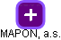 MAPON, a.s. - obrázek vizuálního zobrazení vztahů obchodního rejstříku