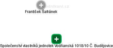 Společenství vlastníků jednotek Vodňanská 1018/10 Č. Budějovice - obrázek vizuálního zobrazení vztahů obchodního rejstříku